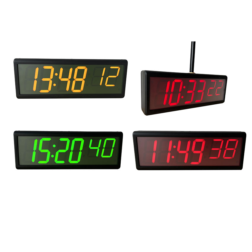 Orologio locale NTP PoE a LED bifacciale da 4