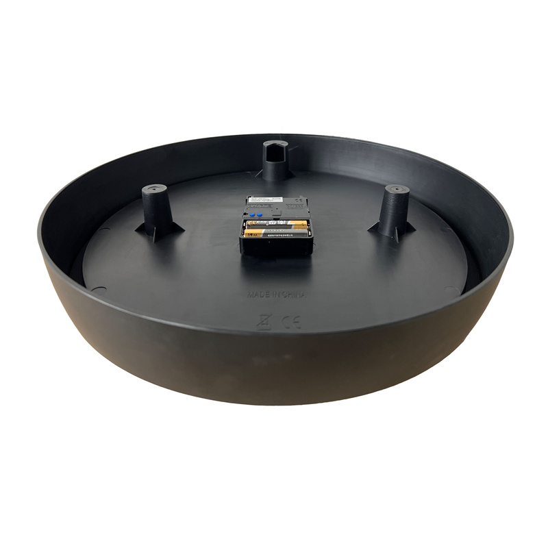 Orologio da parete analogico rotondo nero da 13,7